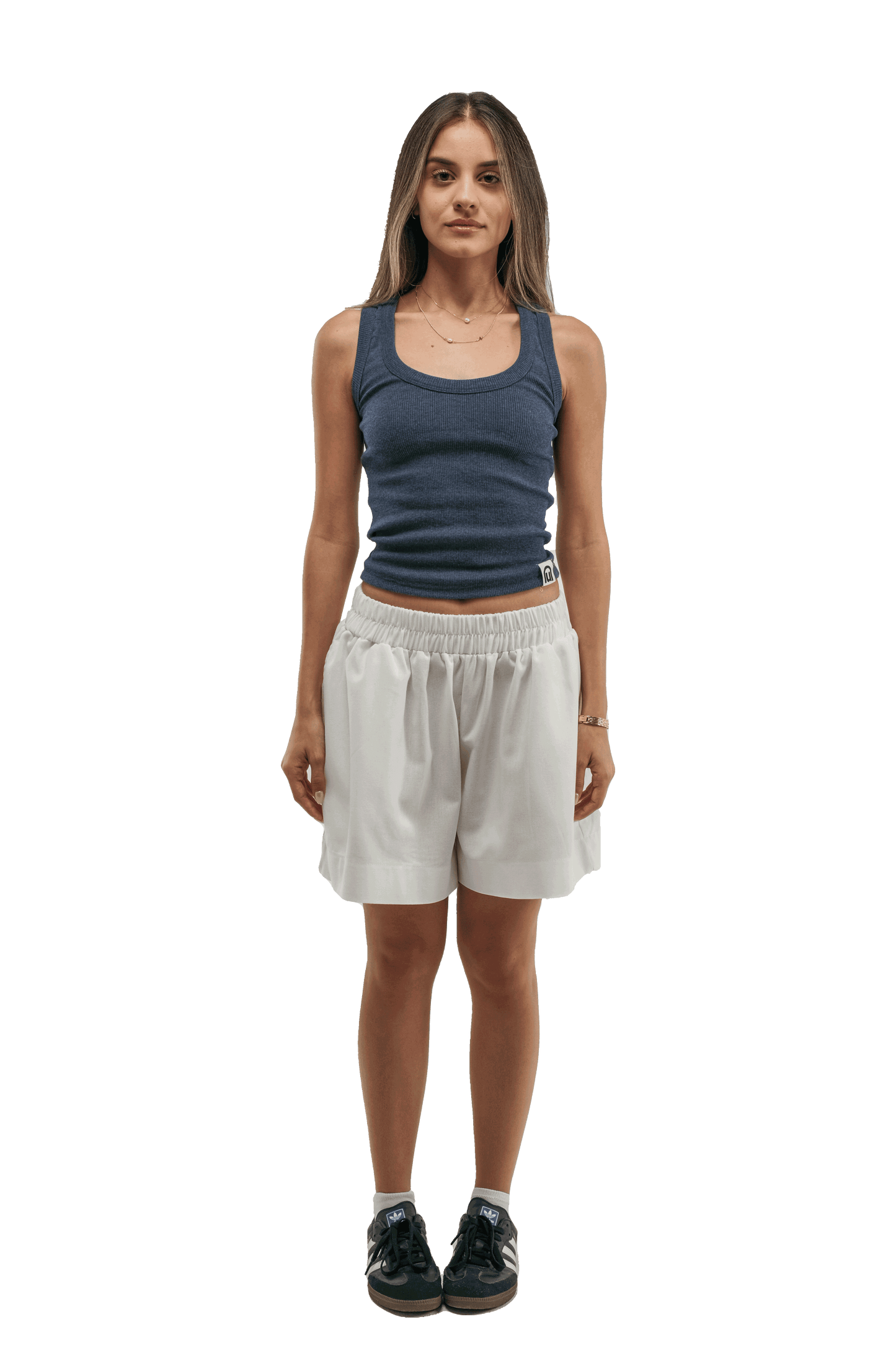 Boxer Popplin Shorts in Pearl White