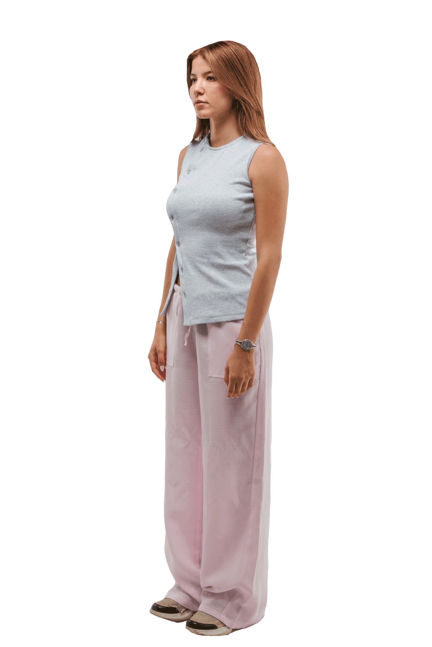 Button Ribbed Top