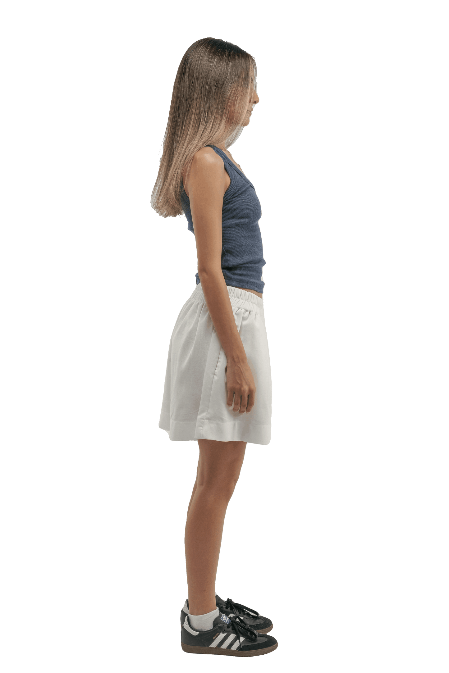 Boxer Popplin Shorts in Pearl White