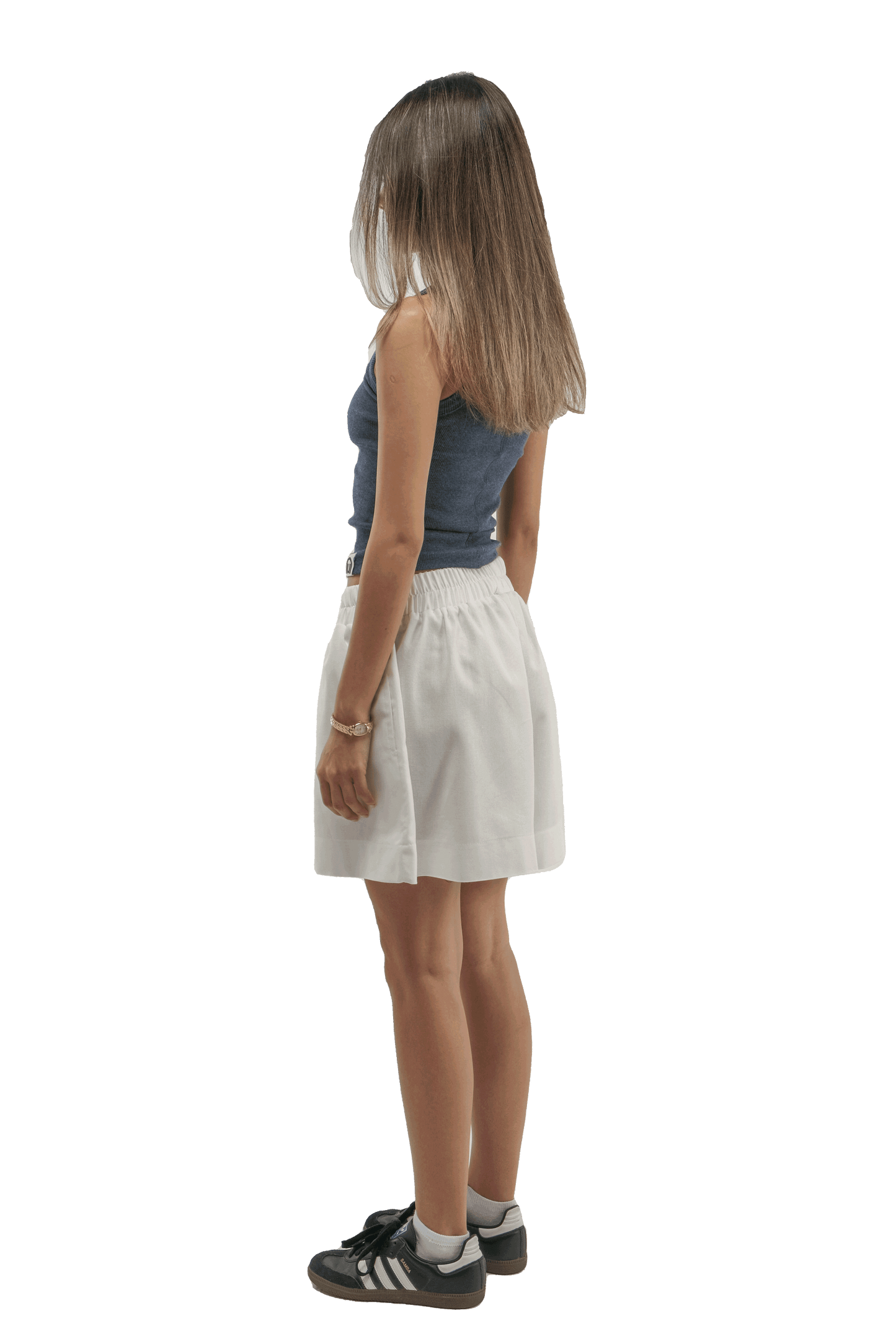 Boxer Popplin Shorts in Pearl White