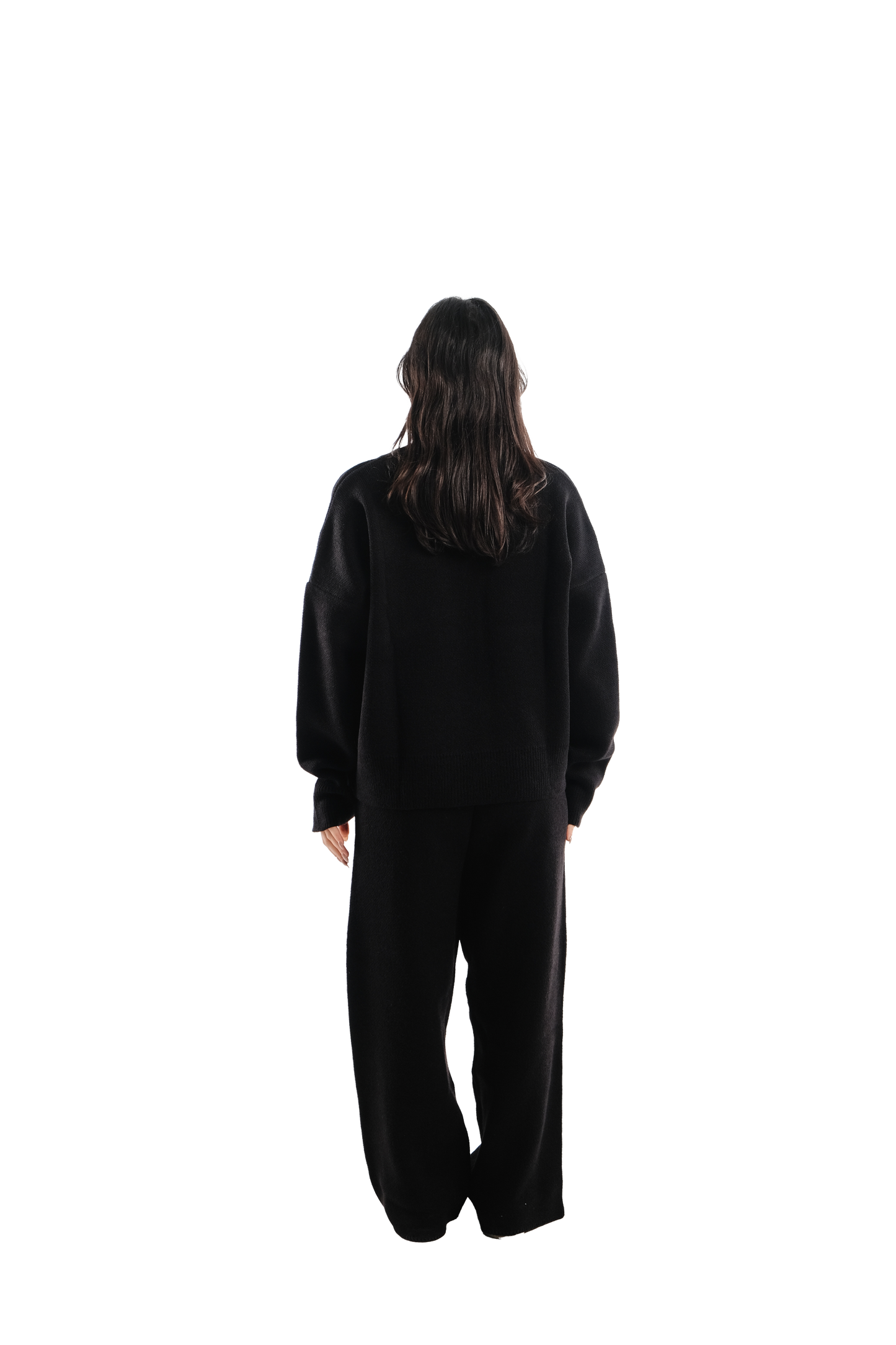 Knitted sweater in black ink