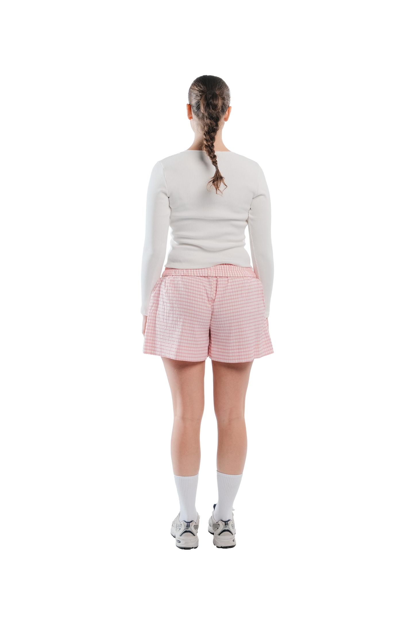 Buttoned top in White Pearl