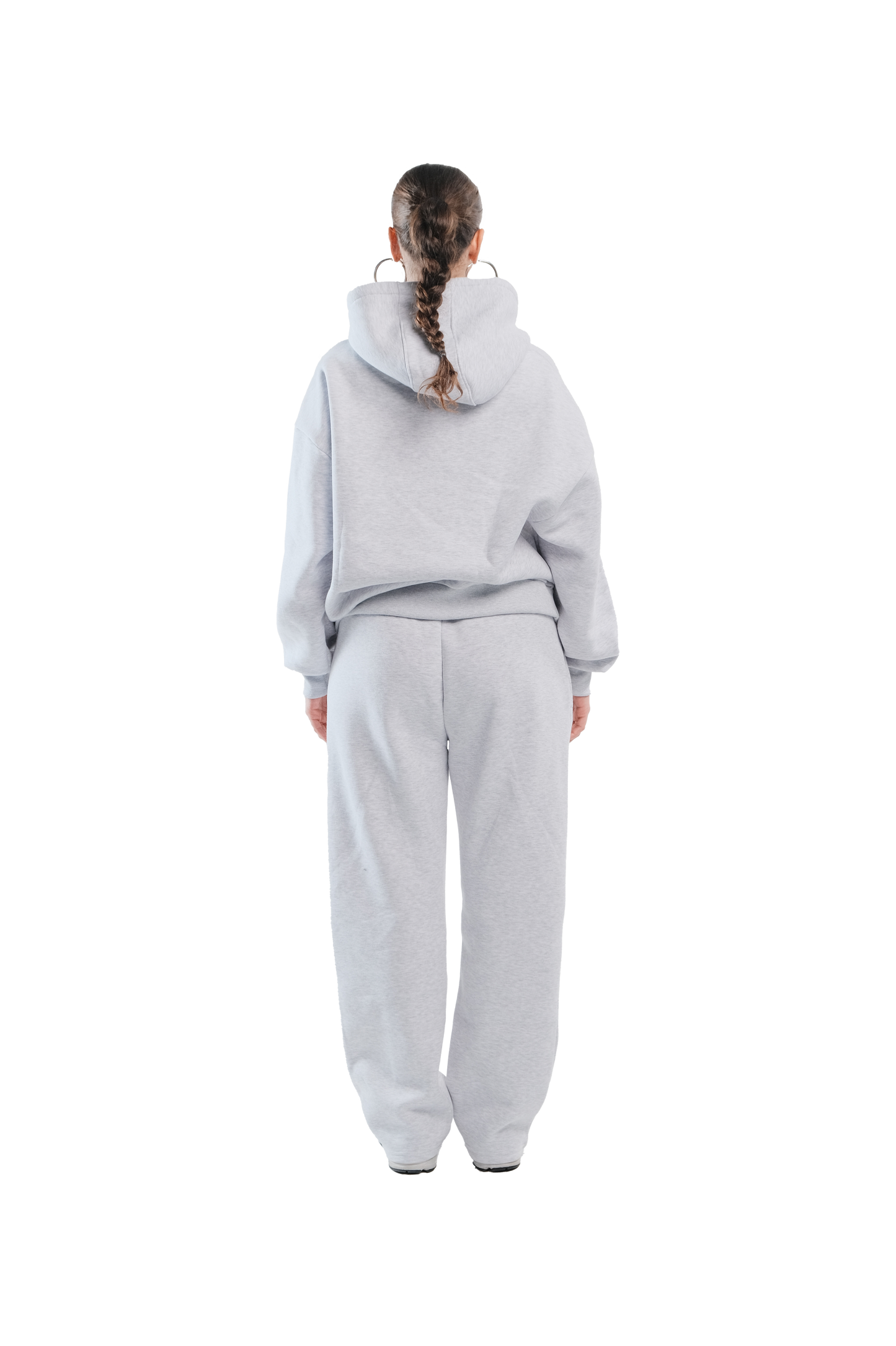 Embossed hoodie in Oatmeal
