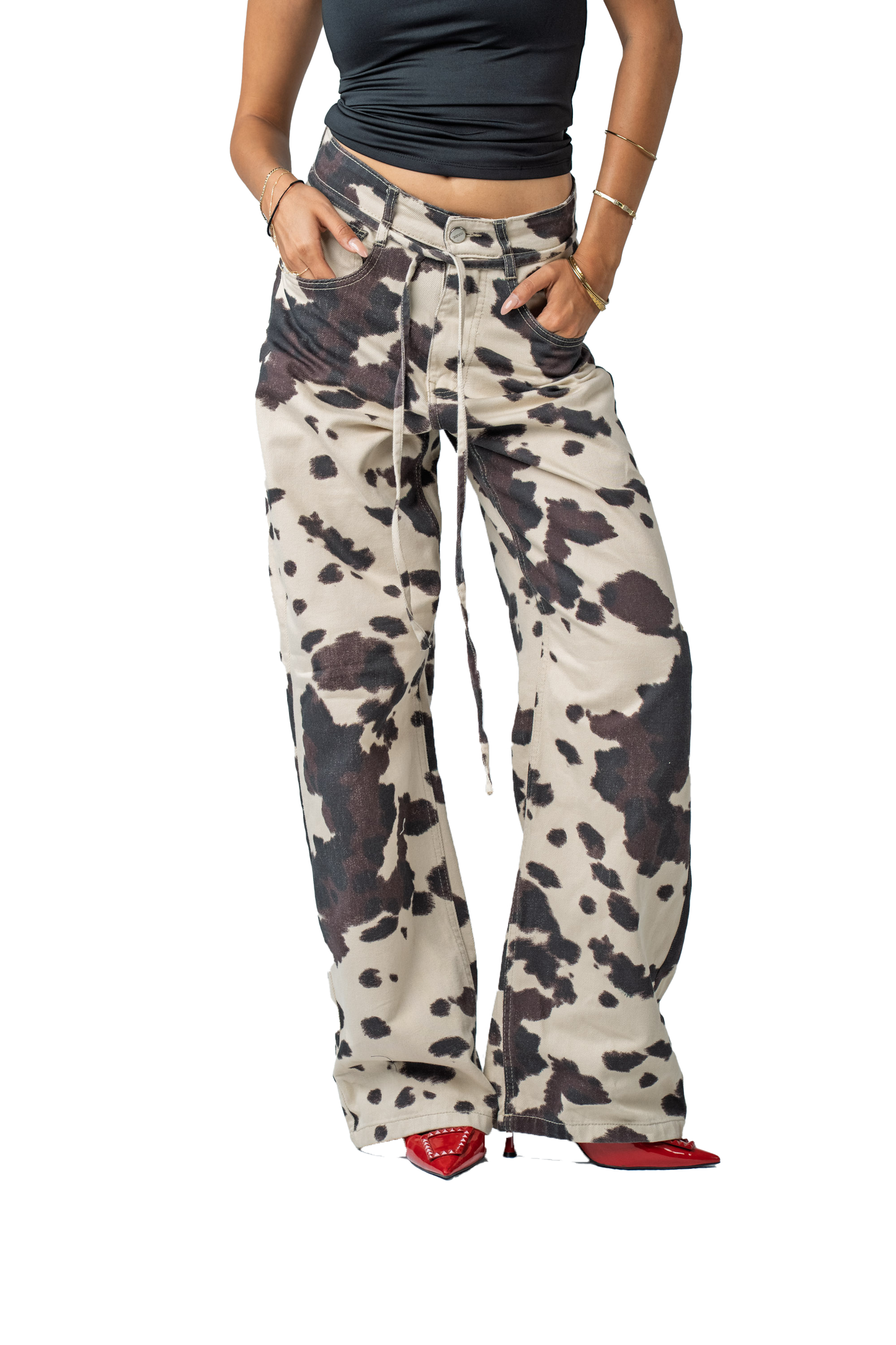 Cow Baggy Pants