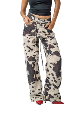 Cow Baggy Pants