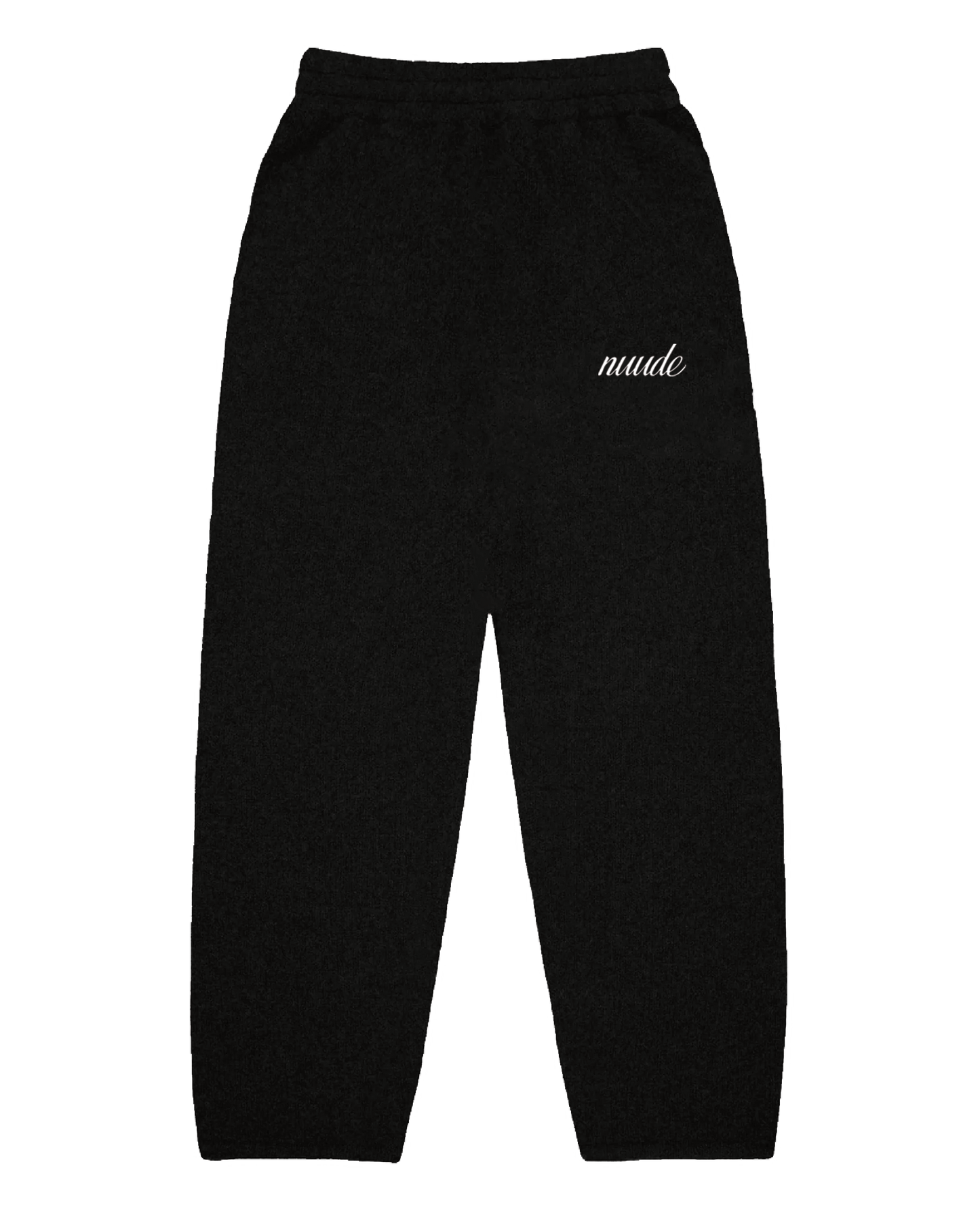 Knitted pants in black ink