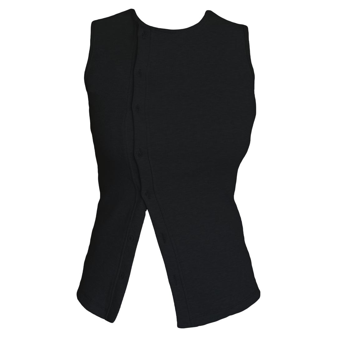 Button Ribbed Top
