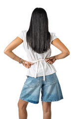 Short sleeve shirt in White Pearl