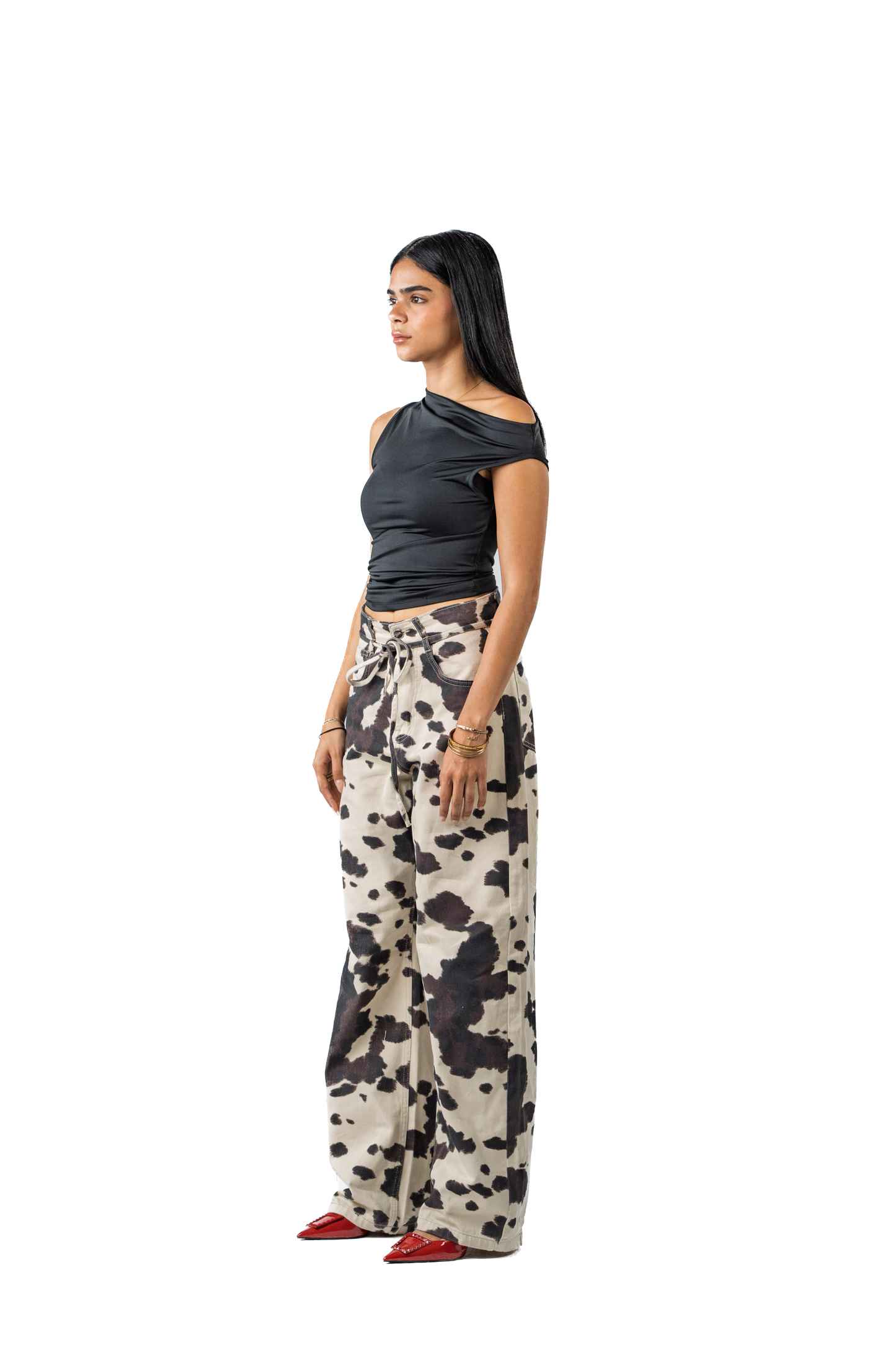 Cow Baggy Pants