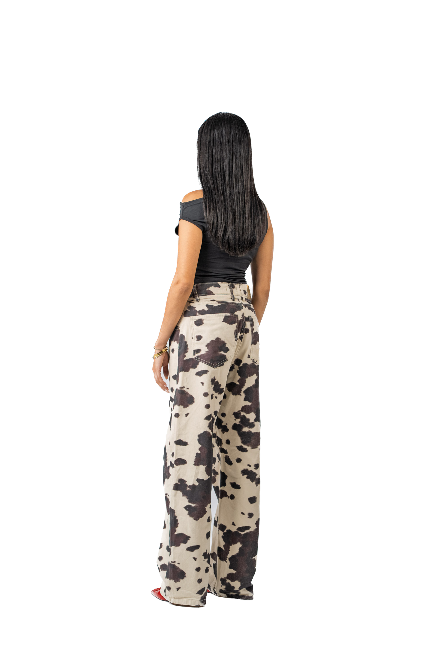 Cow Baggy Pants