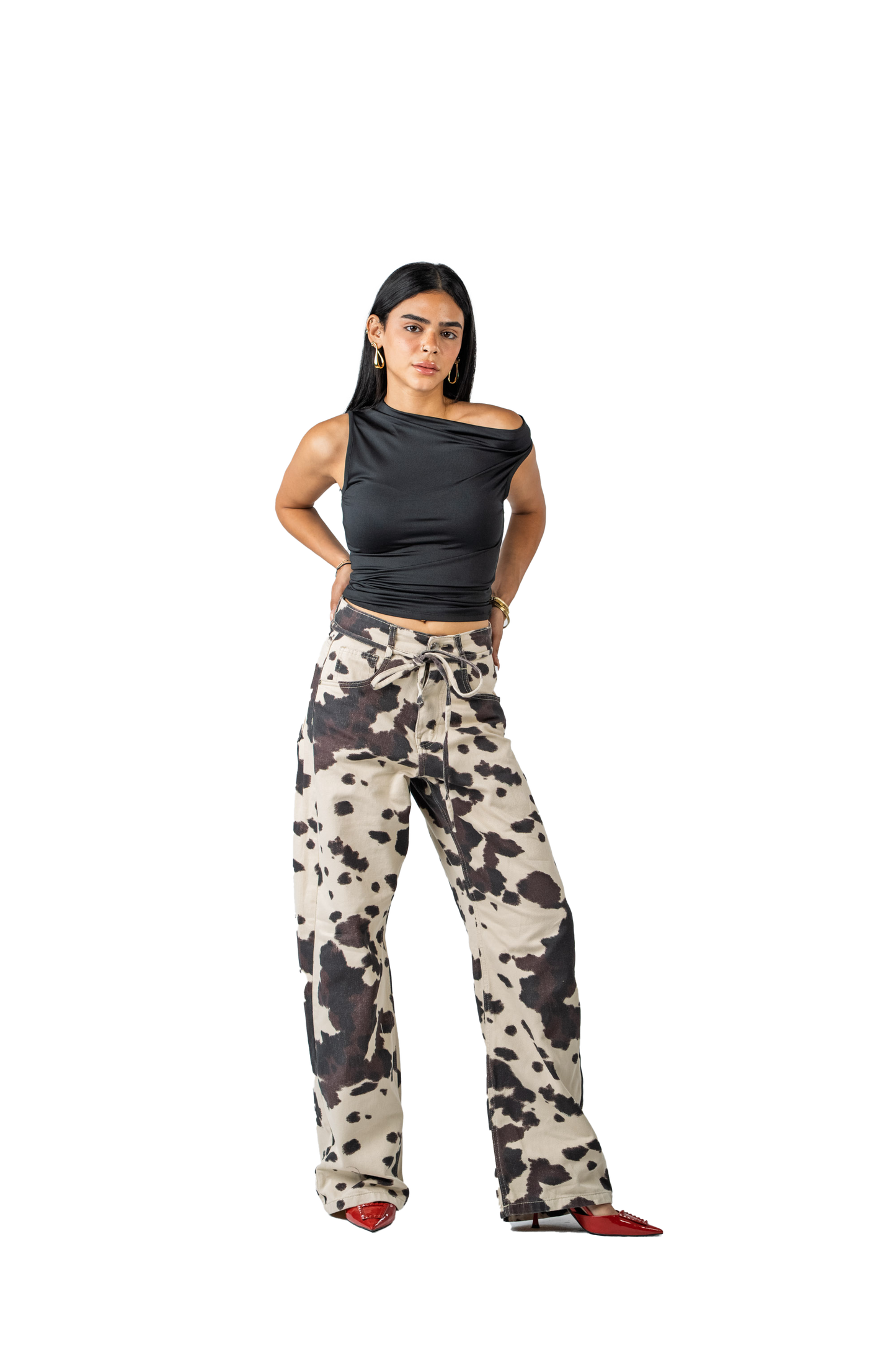 Cow Baggy Pants