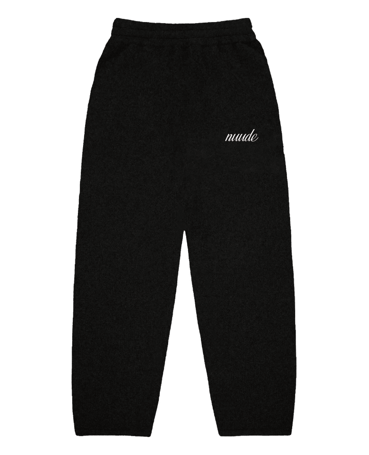 Knitted pants in black ink