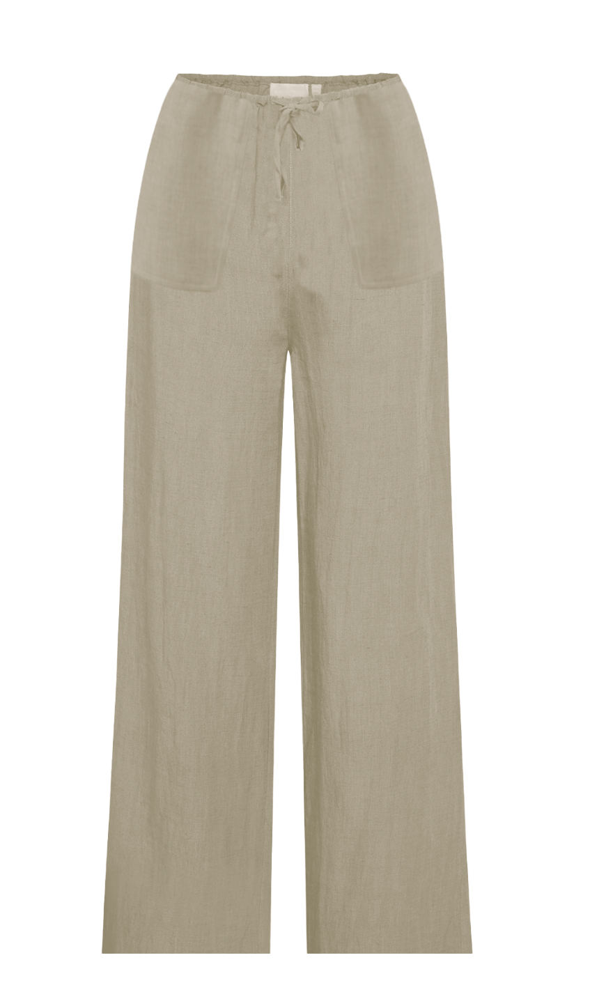 Wide Leg Linen Pants