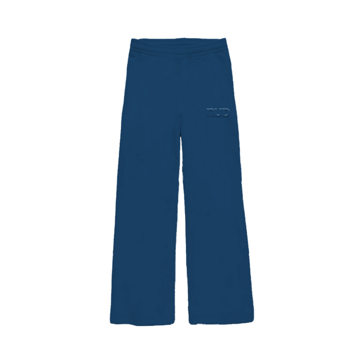 Embossed sweatpants in Seafoam